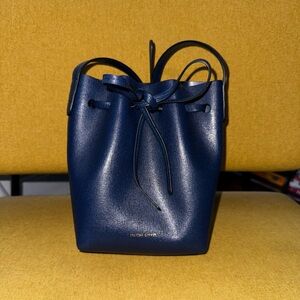 Mansur Gavriel Mini Mini Bucket Bag in Navy